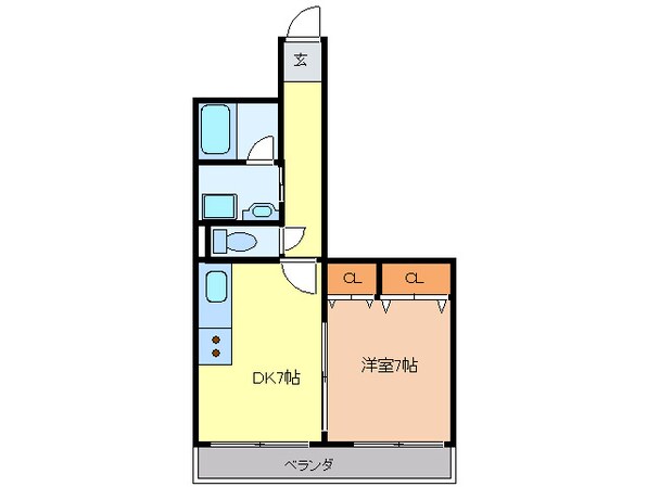 ハイリスベーネ池下の物件間取画像